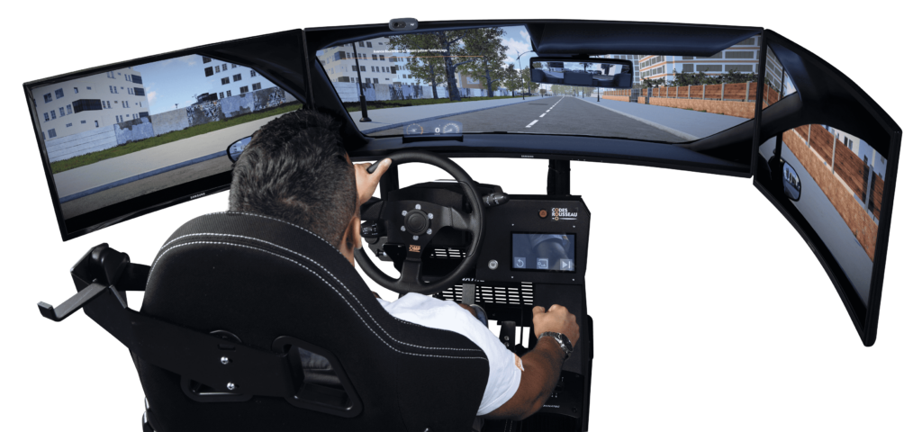 Photo du simulateur de conduite